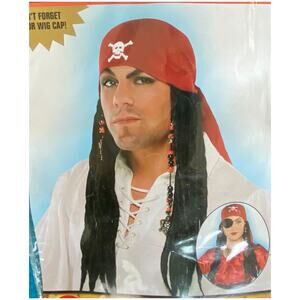 Pirate Halloween costume accessories eye patch necklace